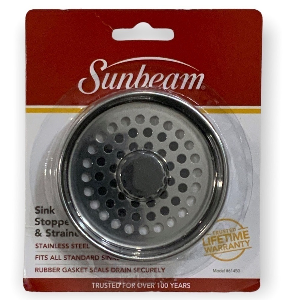 Sunbeam SINK STOPPER & STRAINER Premium Stainless Steel Rust Resistant